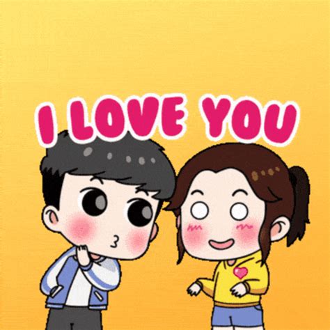 i love you anime gif|cute anime love gif.